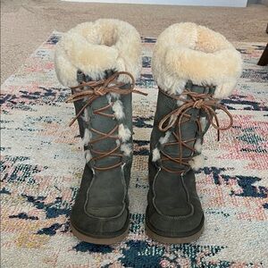 UGG Uptown Cozy Shearling-Lined Boots